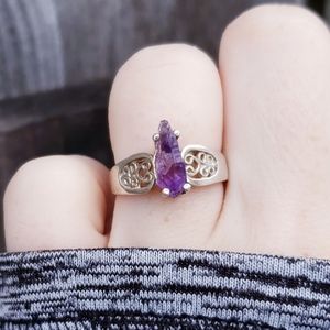 Raw Amethyst Ring